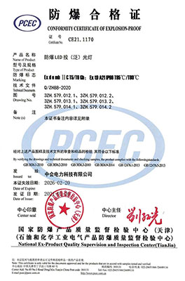 防爆（bào）LED投（tóu）（泛）光燈-防爆合格證